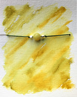 Green cord bracelet - Yellow Peridot - Colour and Charm Collection - eDgE dEsiGn London