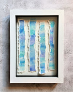 Abstract Watercolour Waves - Framed Original Painting