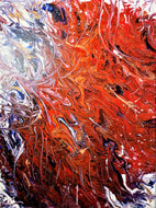 Acrylic Pour Painting - Bold Splash of Gold