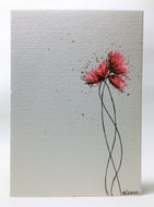 Original Hand Painted Greeting Card - eDgE dEsiGn London