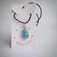 Leather Necklace with Single Pendant - eDgE dEsiGn London
