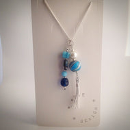 Silver plated Necklace with Pendants - eDgE dEsiGn London