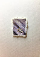 Original Hand Painted Christmas Card - Snowflake Collection - Black 3 - eDgE dEsiGn London