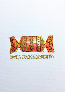 Have a Cracking Christmas - Hand Painted Christmas Card