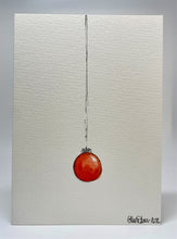 Little Red Bauble - Hand Painted Christmas Card