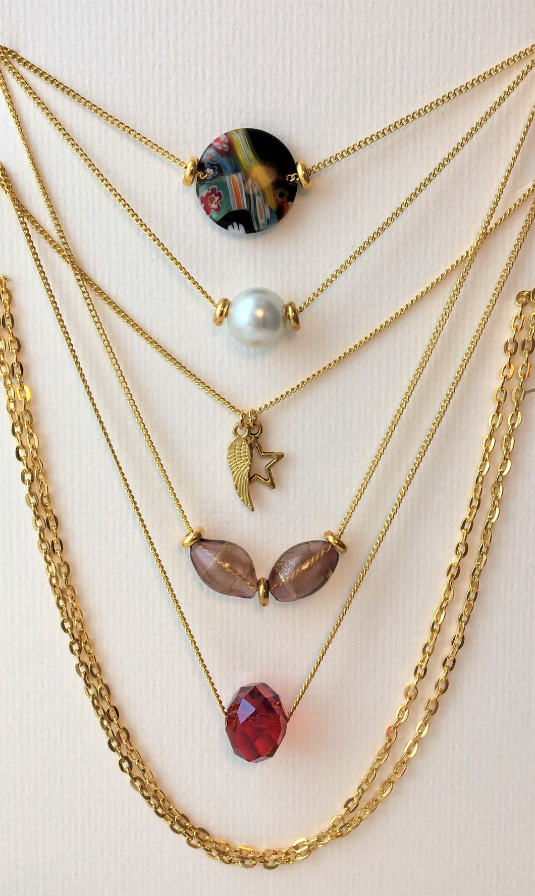 Gold Layered Necklace Collection 1