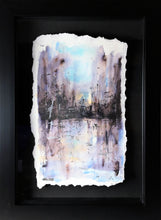 Wet Street in Winter - Framed Original Watercolour Painting - eDgE dEsiGn London