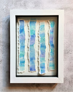 Abstract Watercolour Waves - Framed Original Painting