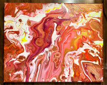 Acrylic Pour Painting - Pretty in Pink