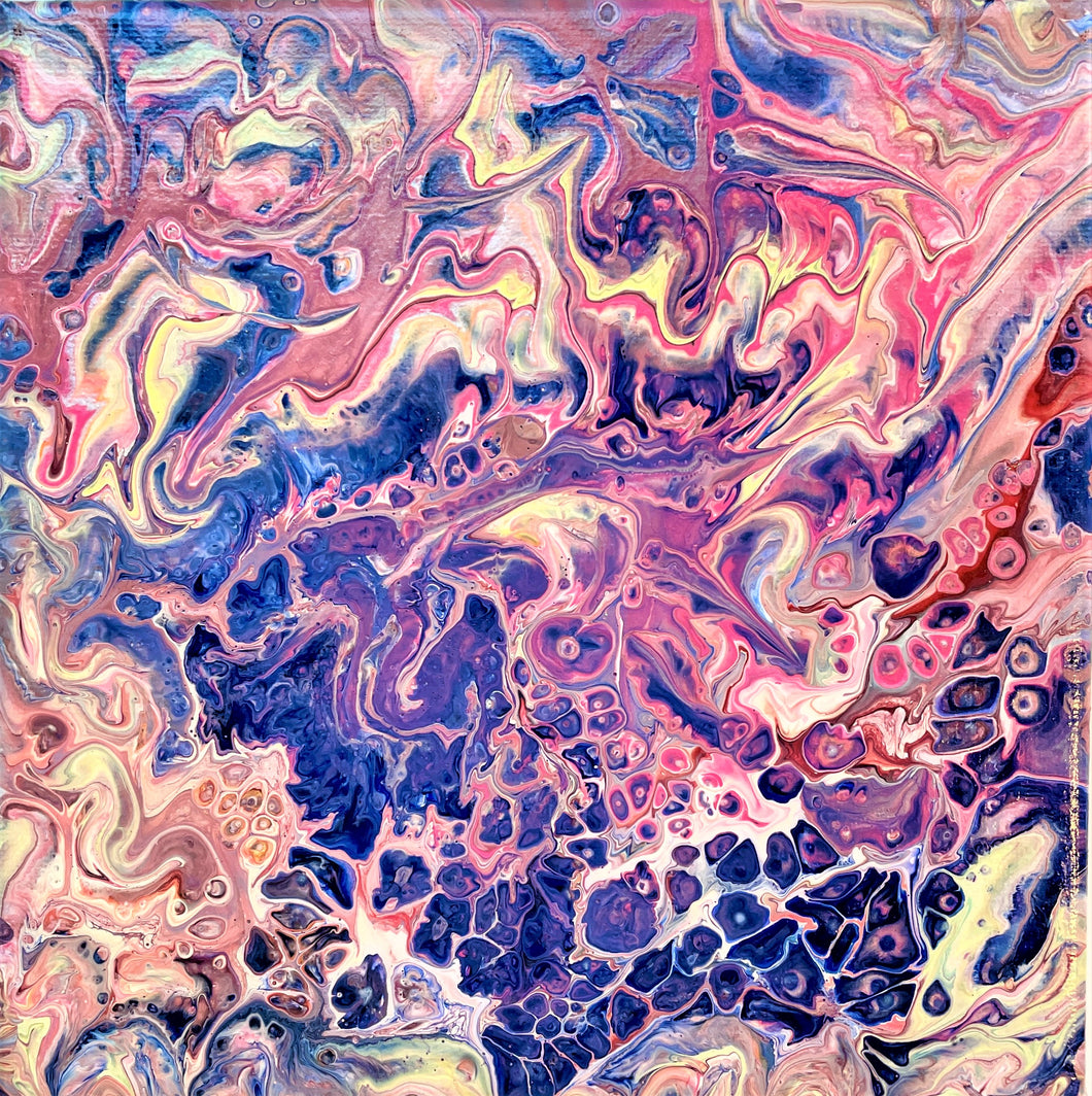 Acrylic Pour Painting - Hi Cell