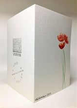 Original Hand Painted Greeting Card - Orange, Red and Pink Poppies