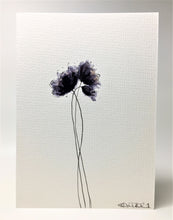 Black Poppies - Hand Painted Watercolour Greeting Card
