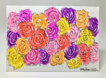 Multicolour Roses - Hand Painted Watercolour Greeting Card