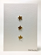 Gold Stars for a Superstar - Hand Painted Greeting Card