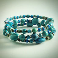 Beaded memory wire bracelet - eDgE dEsiGn London