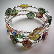 Beaded memory wire bracelet - eDgE dEsiGn London