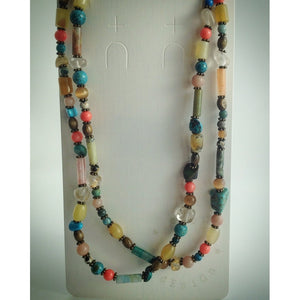 Beaded Necklace - semi-precious beads - eDgE dEsiGn London