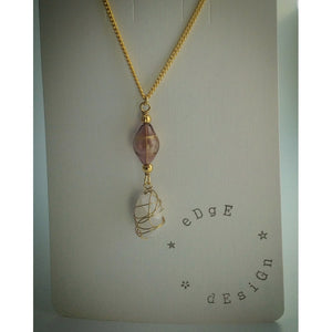 Gold plated chain with Pendant - eDgE dEsiGn London