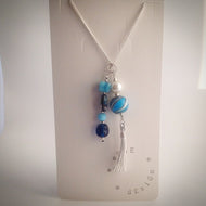 Silver plated Necklace with Pendants - eDgE dEsiGn London