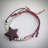 Coloured Cord Tie Pull Bracelet - eDgE dEsiGn London